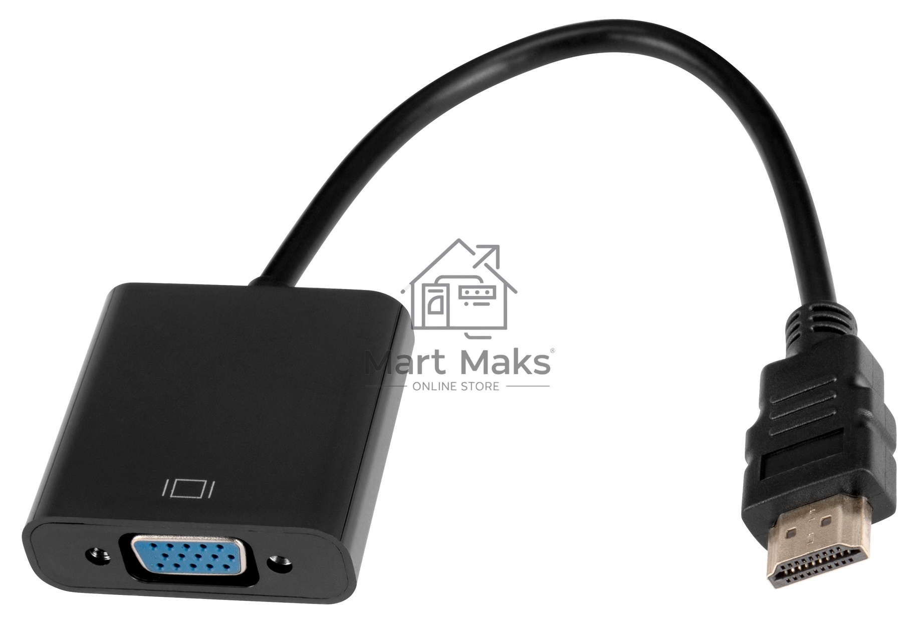 Переходник Buro HDMI (m)/VGA (f) 0.1м. (HDMI-M-VGA-F)