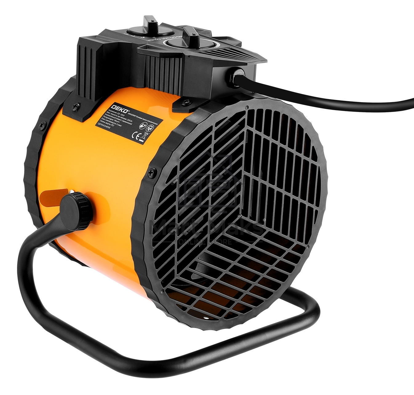 Тепловая пушка электрическая Deko DKIH2200W 2200Вт оранжевый