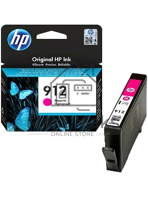 Картридж струйный HP 912 3YL78AE пурпурный (315стр.) для HP OfficeJet 801x/802x