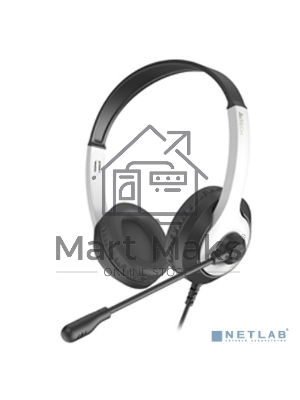 Наушники с микрофоном A4Tech Fstyler FH100U белый/черный 2м