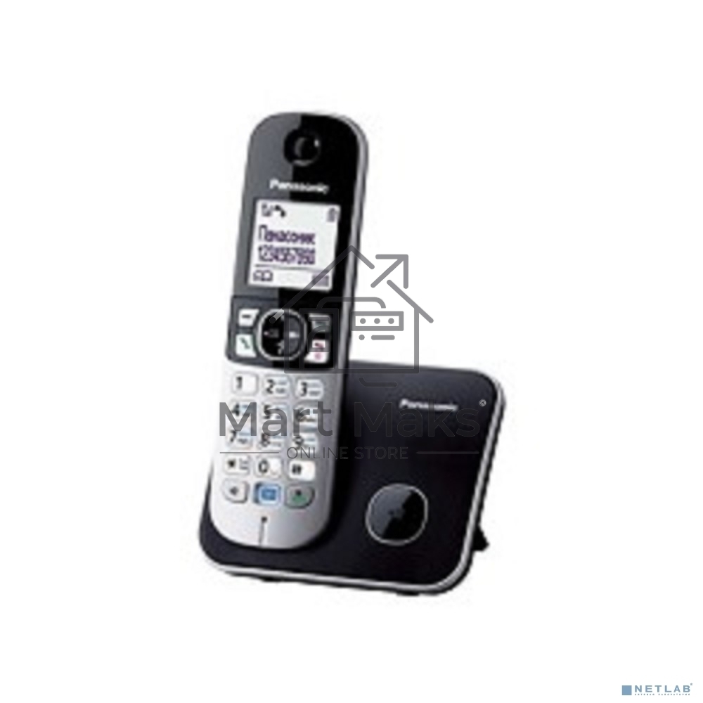 Телефон беспроводной (DECT) Panasonic KX-TG6811RUB (черный) Беспроводной DECT,40 мелодий,телефонный справочник 120 зап.