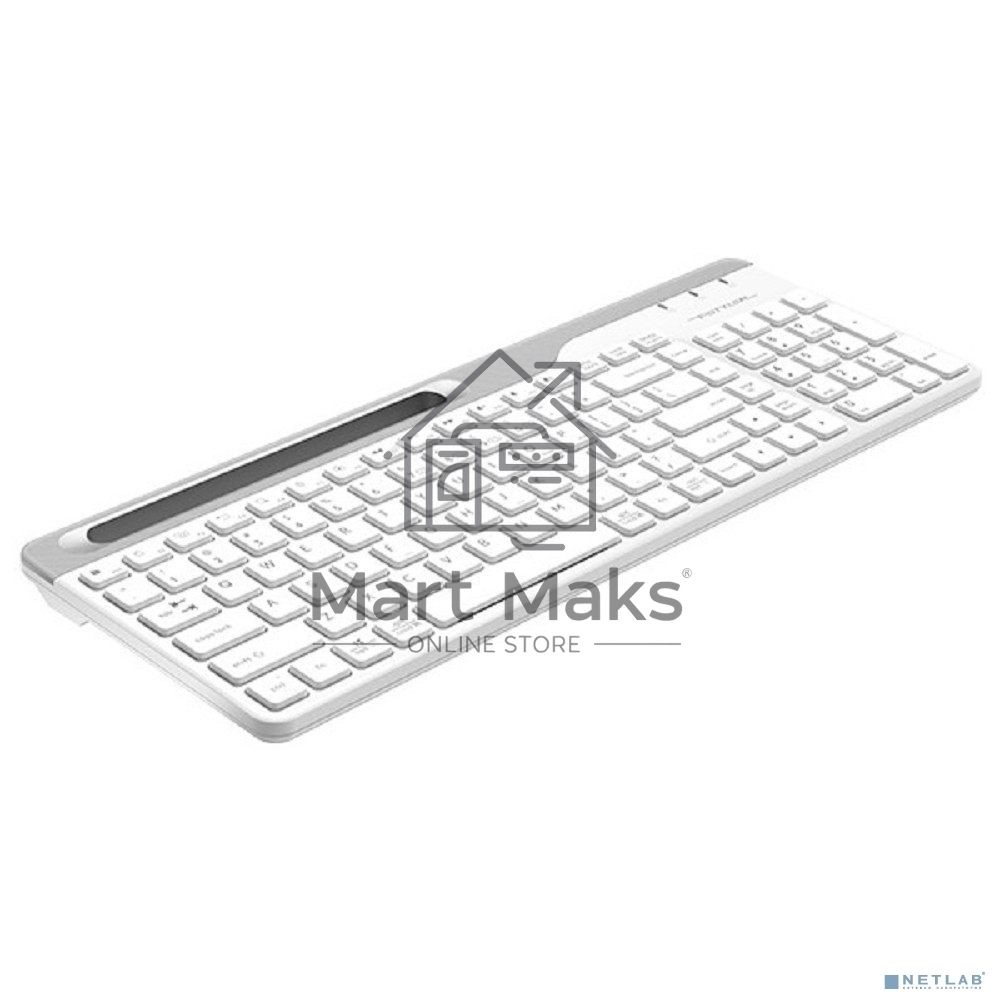Клавиатура A4Tech Fstyler FBK25 беспроводная, USB, Bluetooth/Радиоканал, белый/серый