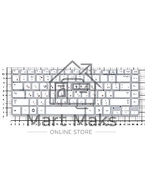 Клавиатура для ноутбука Samsung Q470, белый