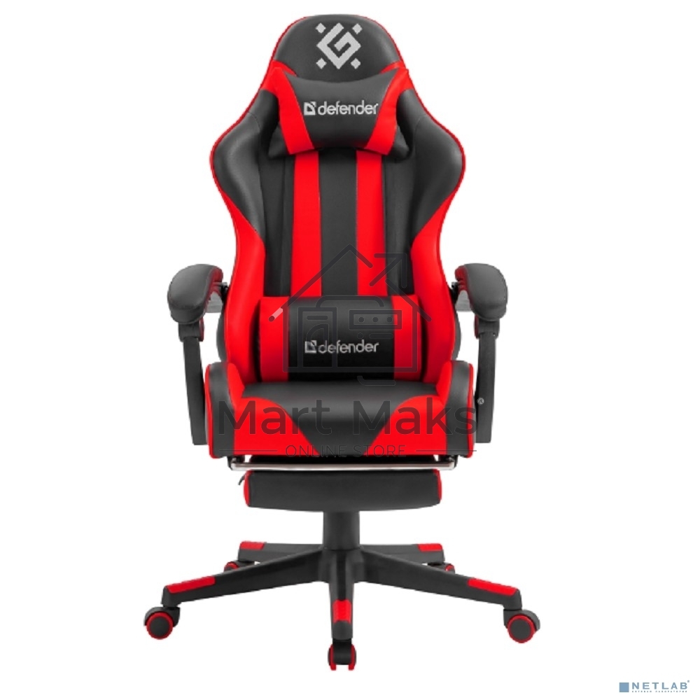 Кресло игровое Defender ROCK BLACK/RED PU