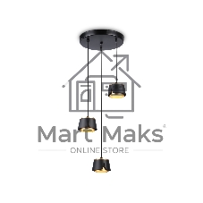 Светильник Ambrella light TN71252/3 BK/GD черный/золото GX53/3 D250*1090