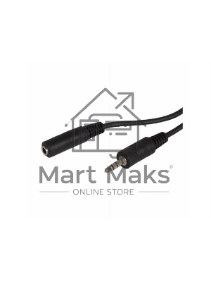 Кабель аудио Ningbo Jack 3.5 (m)/Jack 3.5 (f) 2м. черный