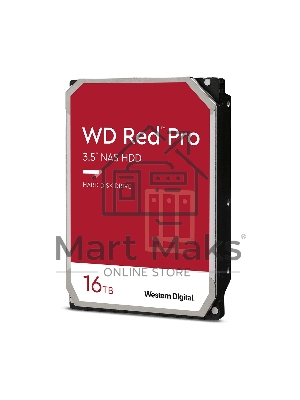 Жесткий диск WD Original SATA-III 16Tb WD161KFGX NAS Red Pro (7200rpm) 512Mb 3.5