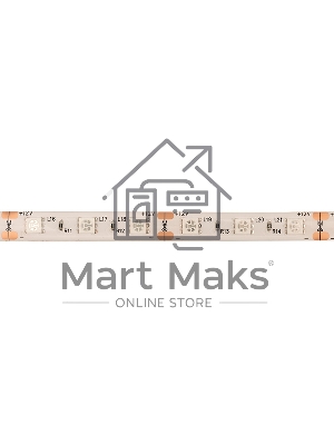 Лента светодиодная силикон, 10 мм, IP65, SMD 5050, 60 LED/m, 12 V, цвет свечения желтый