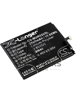 Аккумулятор CameronSinoCS-MUR520SL BN44 для Xiaomi Note 5 Dual, Redmi 5 Plus3.85V / 3900mAh / 15.02Wh