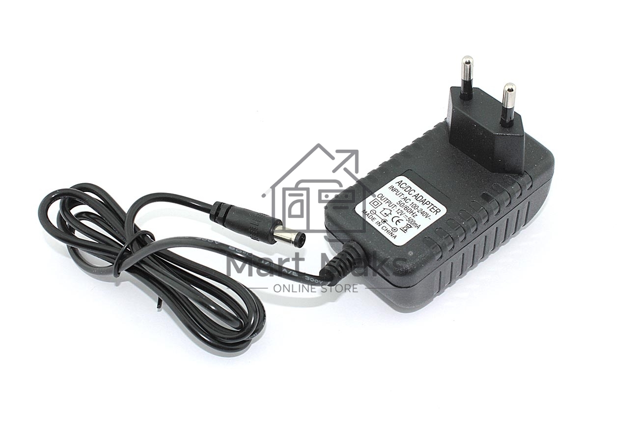 Блок питания (сетевой адаптер) 12V 0,5A 5.5x2.5