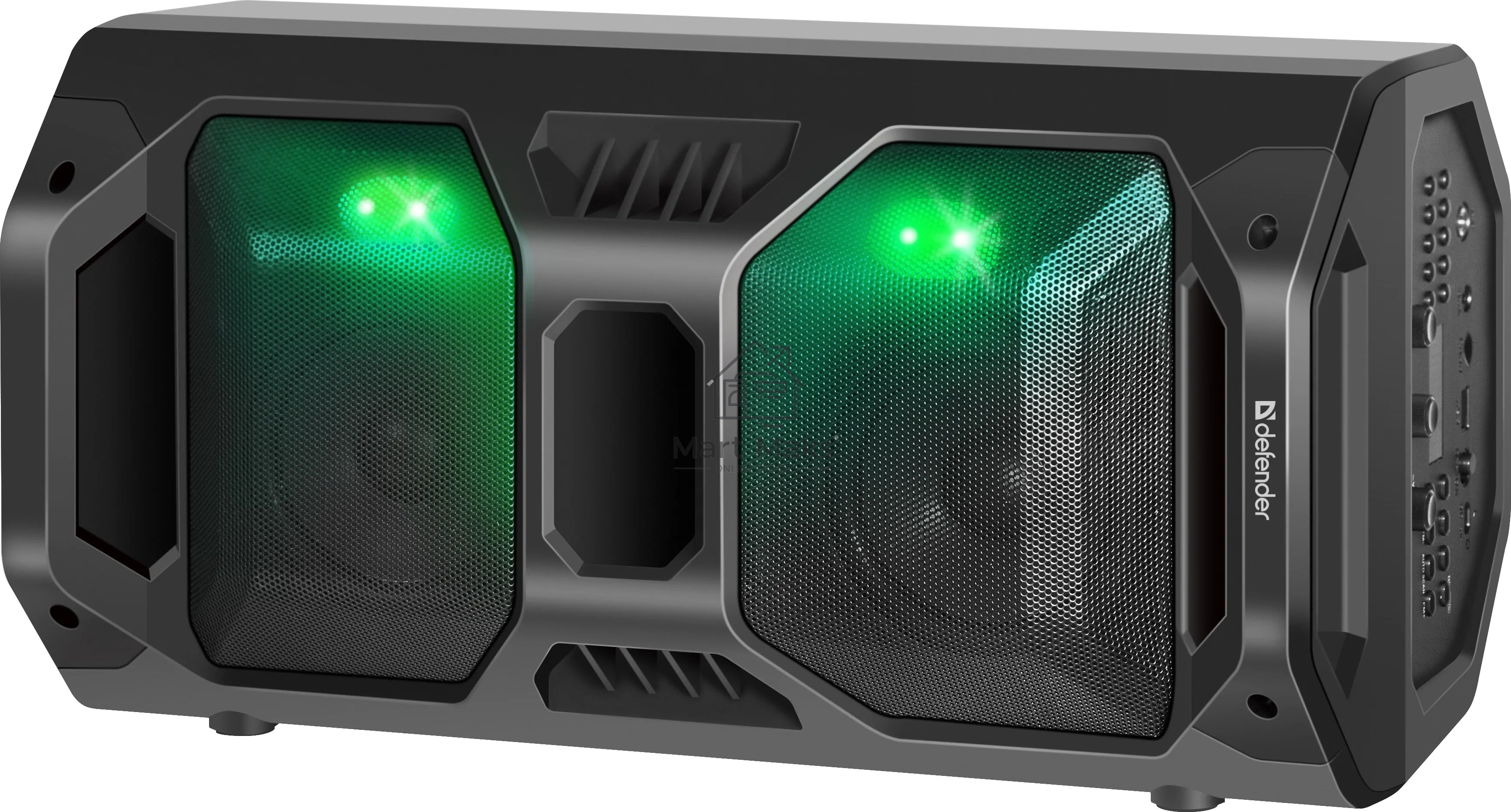 Портативная акустика Defender Rage 50 Вт Light/BT/FM/USB/LED/TWS черный