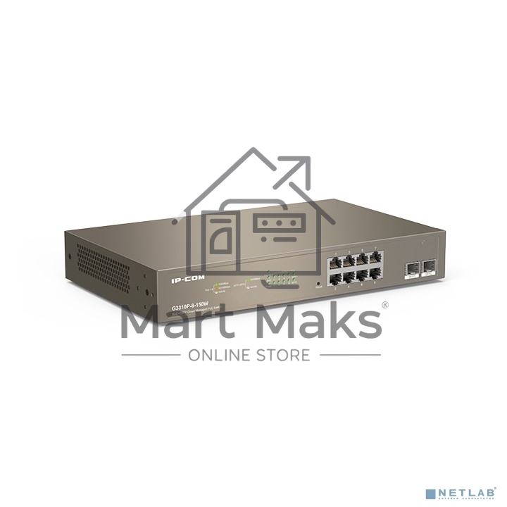 Коммутатор IP-COM G3310P-8-150W PoE с облачным управлением 8GE+2SFP