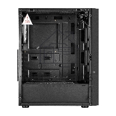 Компьютерный корпус Miditower ExeGate EVO-9211-800NPX (ATX, БП 800NPX с вент. 12см, с окном, 2хUSB+1хUSB3.0, HD аудио, черный, 1 вент. с RGb подсветкой)