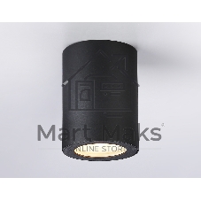 Светильник Ambrella light TN22799 BK черный IP44 GU10 max 12W D65*90