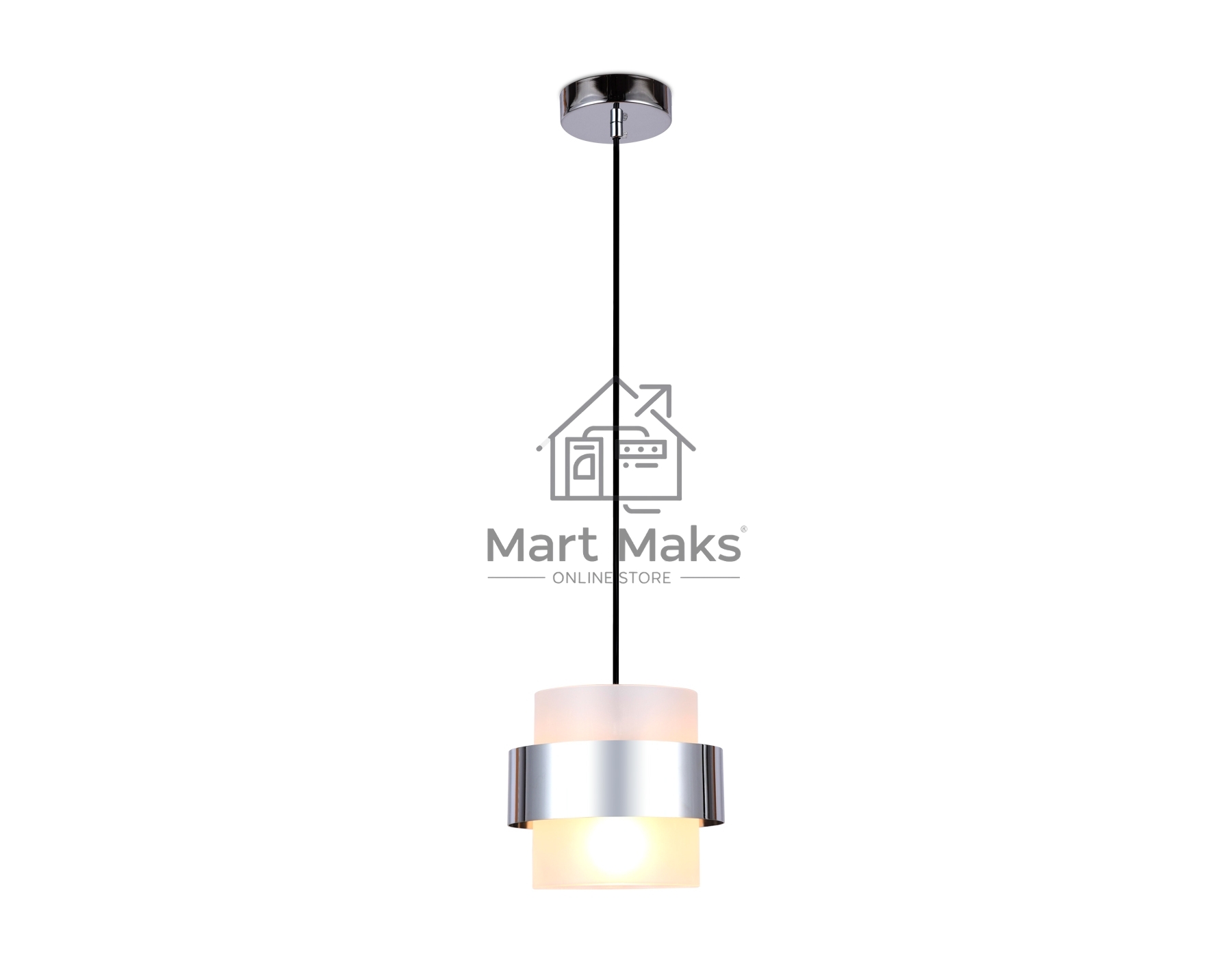 Светильник Ambrella light TR3644 CH/FR хром/матовый E27 max 40W D180*950