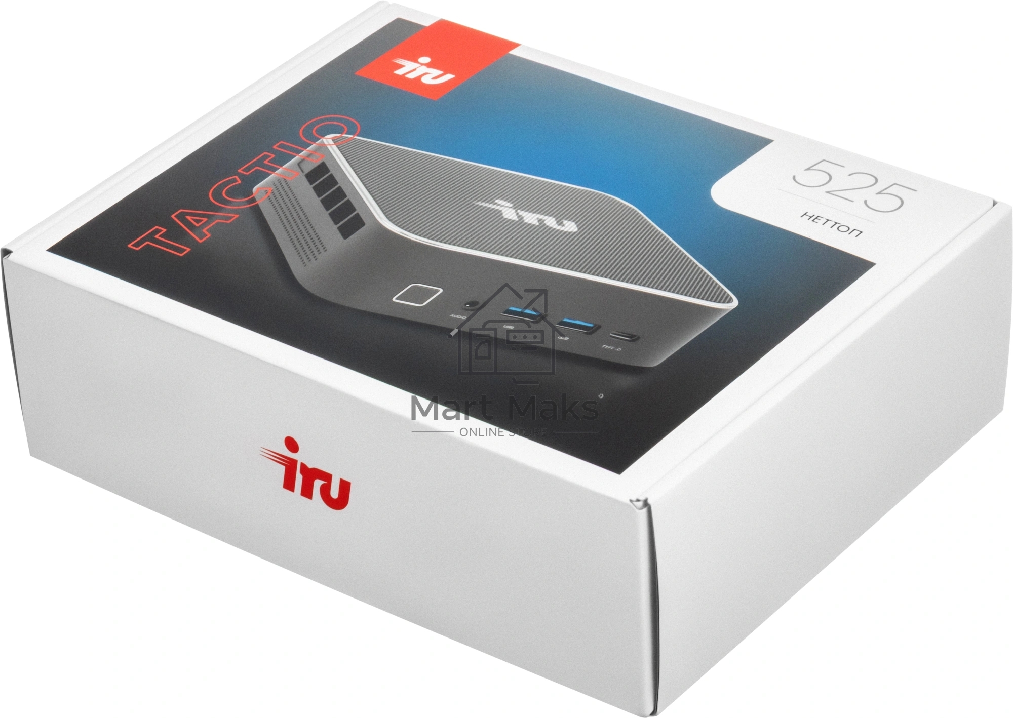 Неттоп IRU Tactio 525 Ryzen 3 3300U (2.1) 16Gb SSD512Gb Vega 6 без ОС GbitEth WiFi BT 65W черный (RUS) (2197994)