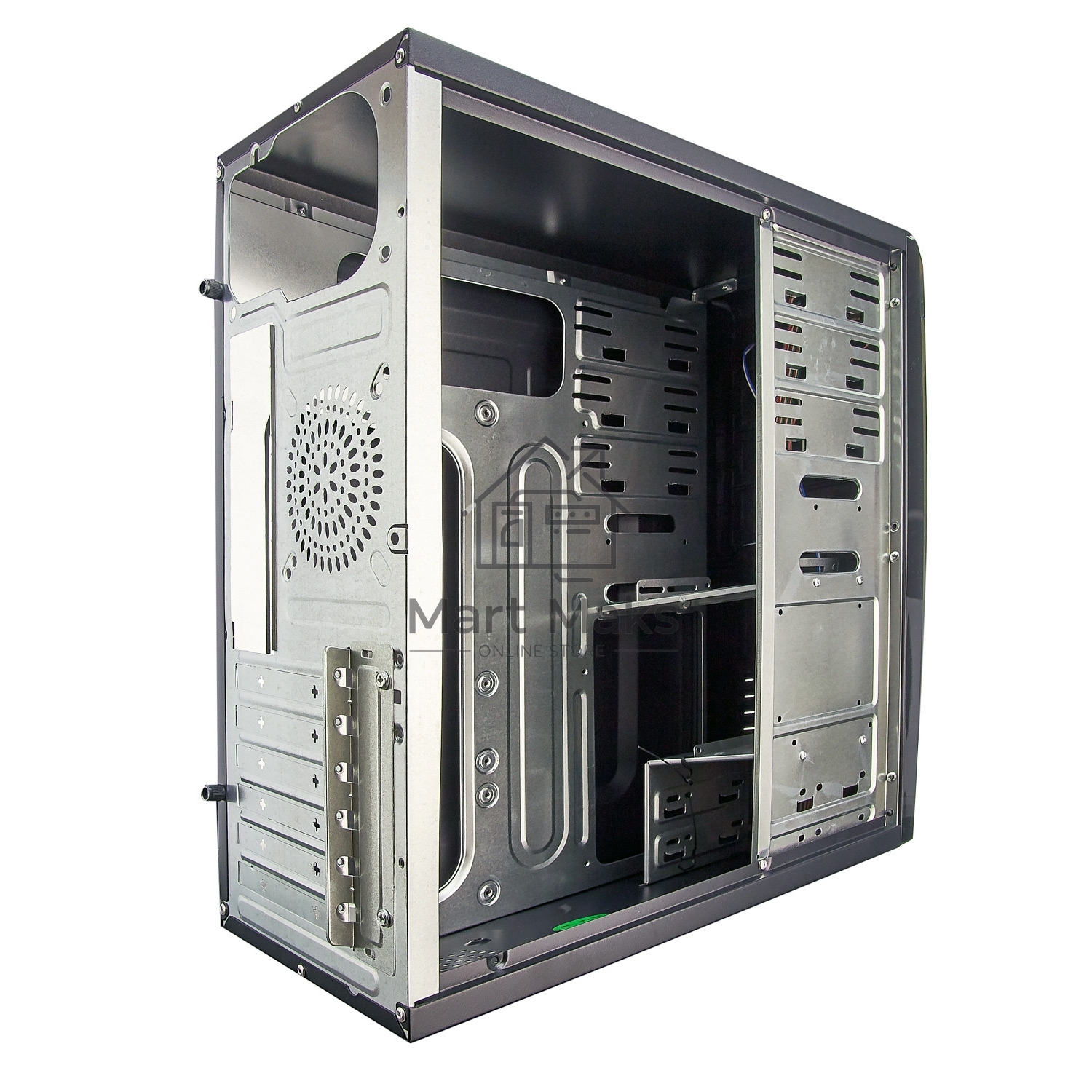 Компьютерный корпус Miditower Exegate EX280386RUS CP-604 Black, ATX, <CP350W, 80mm>, 2*USB, Audio