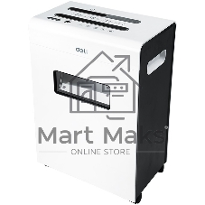 Шредер Deli E9903-EU белый/черный (секр.P-4)/фрагменты/12лист./23лтр./скрепки/скобы/пл.карты/CD