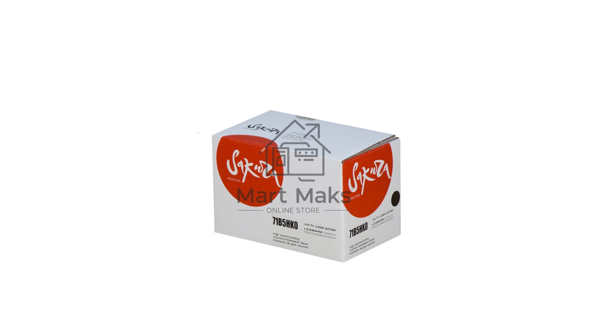Картридж Sakura 71B5HK0 для Lexmark CS417dn/ CS517de/ CX417de/ CX517de, черный, 6000 к.