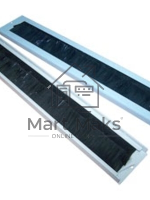 Щеточный кабельный ввод для настенных шкафов LANMASTER, серый