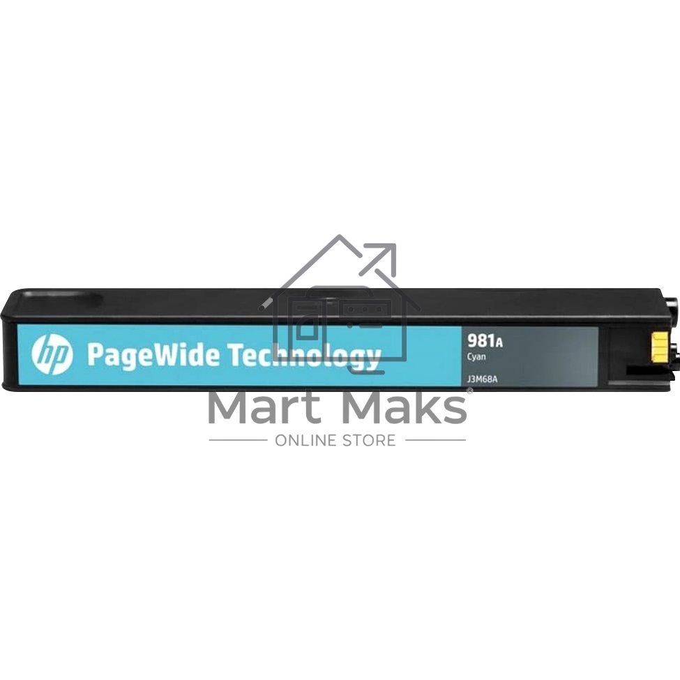 Картридж струйный HP 981A голубой для HP Color PageWide Ent Flow MFP 586, 566 6000 стр.