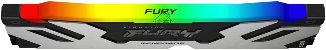 Оперативная память Kingston Fury Renegade, DDR5, 16GB (1x16GB), 6400MHz, CL32, DIMM, с радиатором, RGB, серебристый/черный