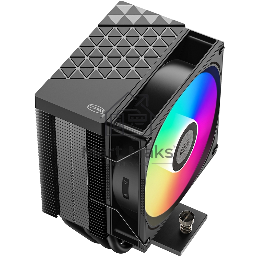 Кулер для процессора PCCooler R300 ARGB BK черный 92мм алюминий+медь 2200rpm 30db 4-pin 150W 133мм