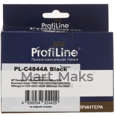 Картридж струйный ProfiLine PL-C4844A №10 для принтеров HP Designjet 100/500/70/800/815/820/Business Inkjet1000/1100/1200/1700/2000/2200/2230/2250/2280/2300/2500/2600/2800/3000/Officejet9100/9110/K850 Black пигмент