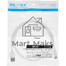 Кабель USB (m)-USB Type-C (m) 1м белый