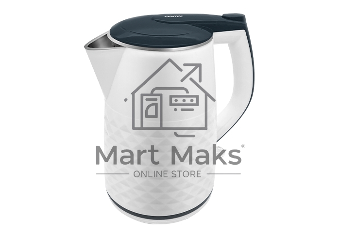 Чайник Centek CT-0025 (White) металл 1.8л, 1800W, двойные стенки, кнопка вкл. на ручке