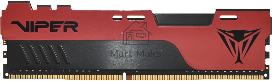 Оперативная память Patriot Viper Elite II, DDR4, 32GB (1x32 GB), 3200 MHz, CL18, DIMM, радиатор, красный, черный