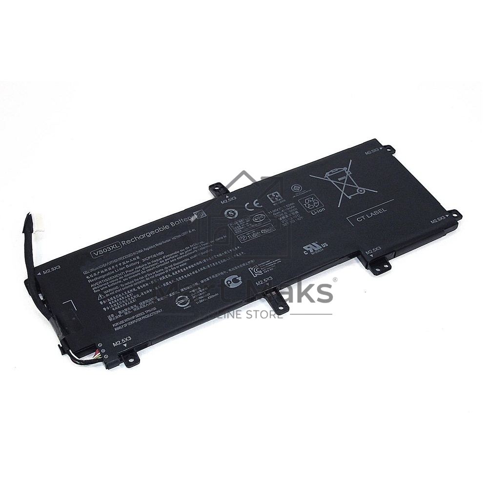 Аккумуляторная батарея для ноутбука HP Envy 15-AS (VS03XL) 11.55V 52Wh