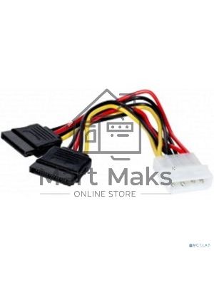 Кабель питания 2xSATA (от разъема Molex (IDE) блока питания), 15см ExeGate