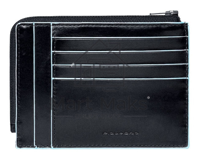 Чехол для кредитных карт Piquadro Blue Square PU1243B2R/N черный натур.кожа