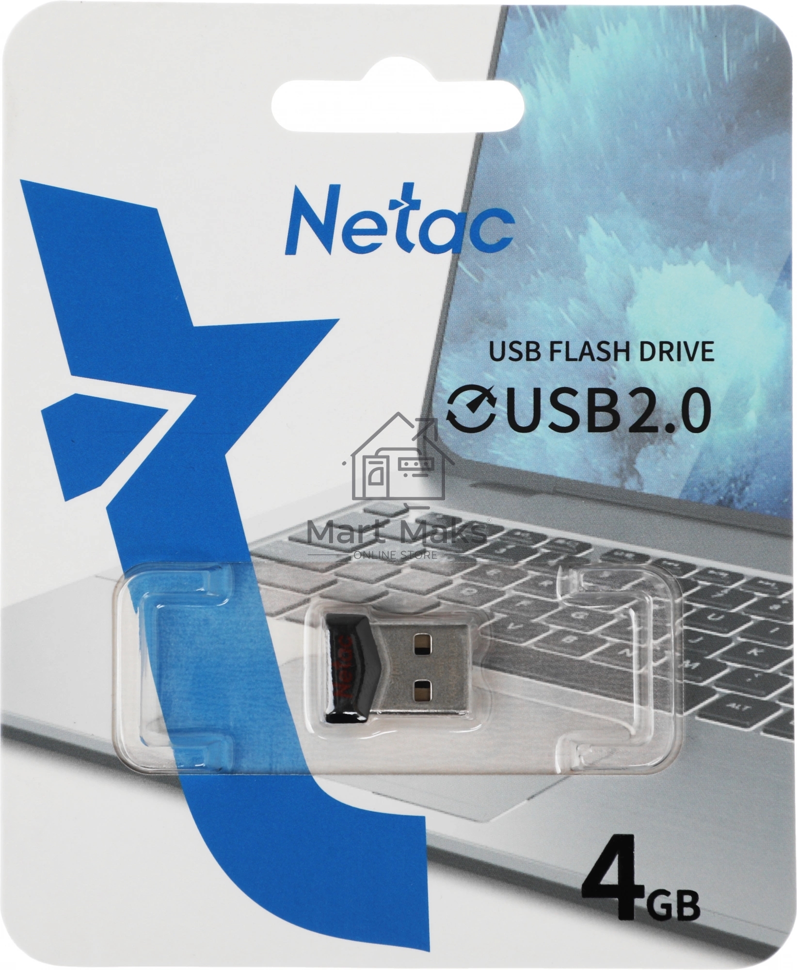 Флешка USB R/W Netac UM81 4GB USB2.0 Ultra compact Flash Drive
