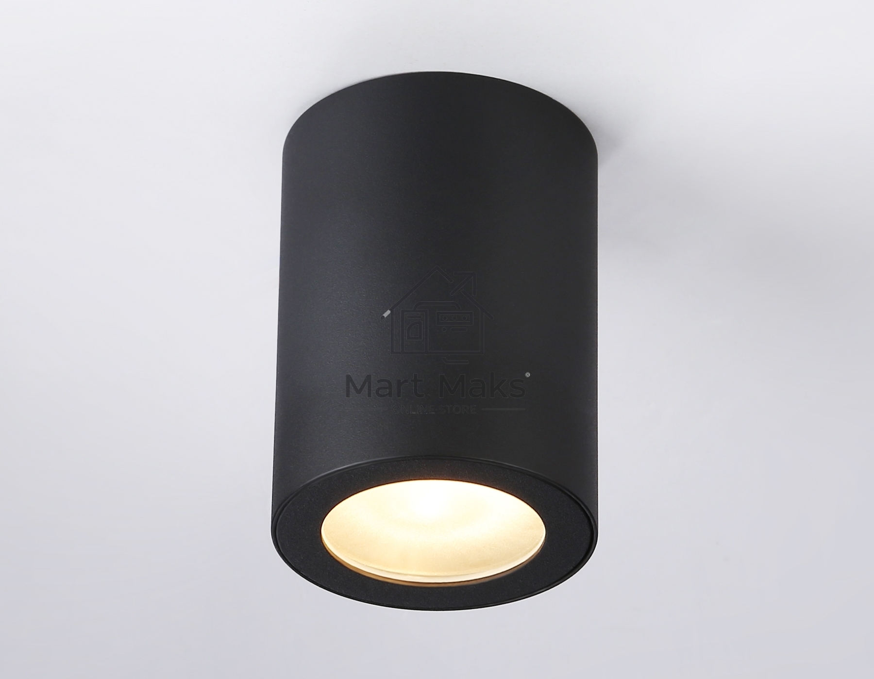 Светильник Ambrella light TN22799 BK черный IP44 GU10 max 12W D65*90