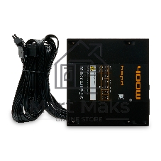 Блок питания HSPD, 400W 80 PLUS White (ATX, 2.31, Non-modular, 1x24(20+4)pin 500мм, 1xCPU 8(4+4)pin 550мм, 1xPCIe 8(6+2)pin 500мм, 1xMOLEX + SATA*2 400+150+150мм, 1xMOLEX + SATA 400+150мм, Active, 120x120мм, 150x140x86мм, APFC, OVP, OPP, SCP, UVP, NLO, SIP, black)