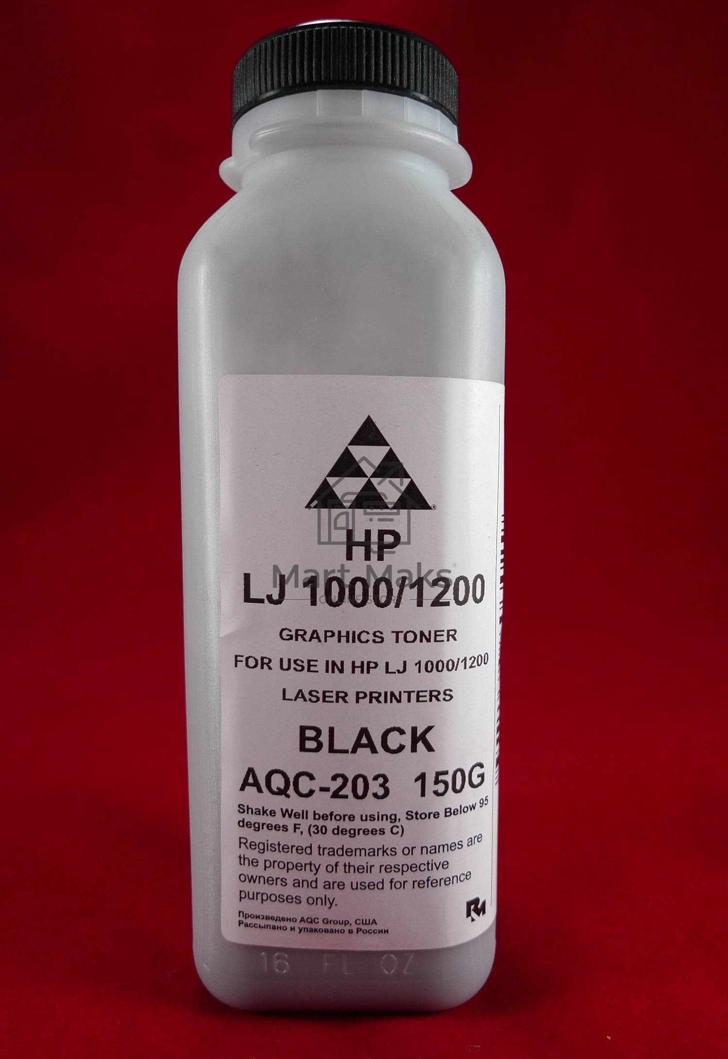 Тонер HP LJ 1200/1300/1000W (фл.150г.) (AQC-США фас России)