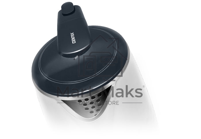 Чайник Centek CT-0025 (White) металл 1.8л, 1800W, двойные стенки, кнопка вкл. на ручке