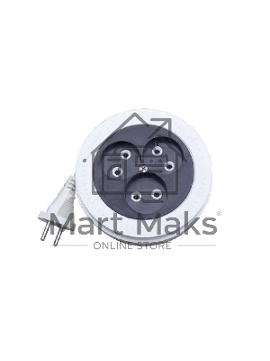 Удлинитель 3х5м без заземл. 6А IP20 У6-004 ШВВП 2х0.75 рулетка UNIVersal 9634578