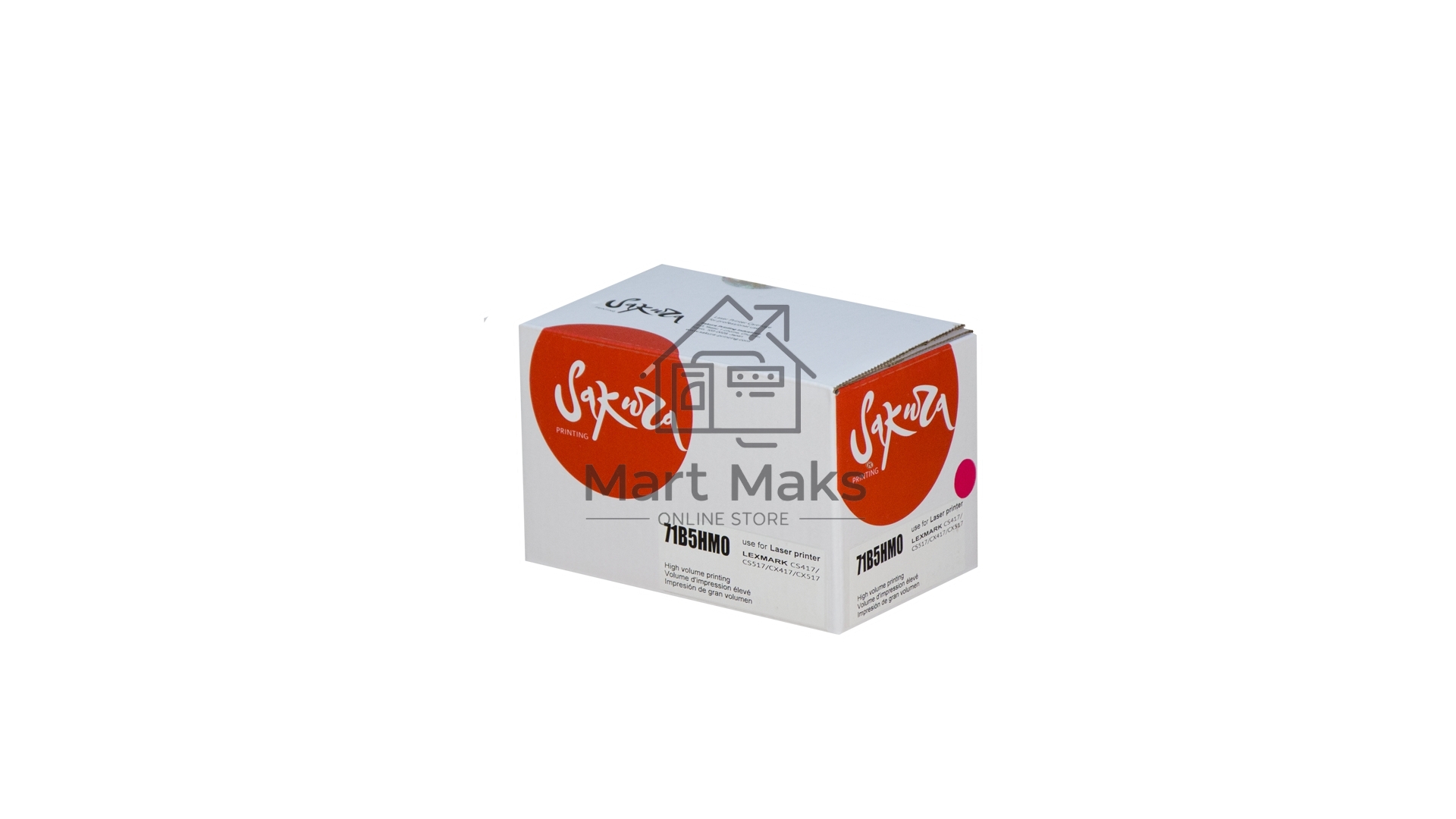 Картридж Sakura 71B5HM0 для Lexmark CS417dn/ CS517de/ CX417de/ CX517de, пурпурный, 3500 к.