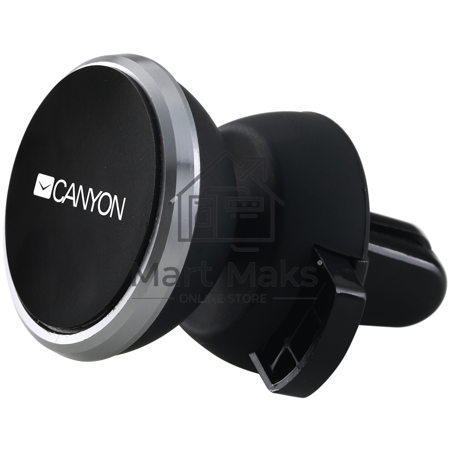Держатель автомобильный Canyon Car Holder for Smartphones,magnetic suction function,with 2 plates(rectangle/circle), черный,40*35*50mm 0.033kg