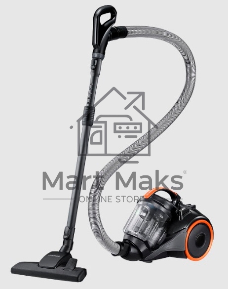 Пылесос Samsung VC15K4136VL/EV черный/оранжевый, 390/1500 Вт, уборка сухая, пылесборник контейнер 1.3 л