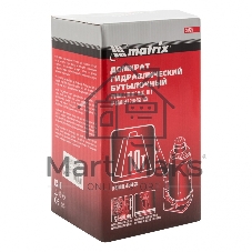 Домкрат Matrix гидравлический бутылочный 10 т h подъема 230–460мм master