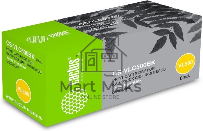 Картридж лазерный Cactus CS-VLC500BKRU 106R03880 черный (5000стр.) для Xerox VersaLink C500/C505