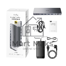 Станция докирования 13-IN-1 10Gbps USB-C Dual 4K Docking Station 150W PSU