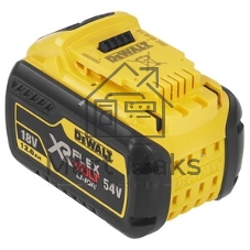 Аккумулятор DeWalt DCB548-XJ 54 В XR FLEXVOLT Li-Ion, нарпяжение: 18 и 54 В, 12.0 А·ч, XR 18.0 В