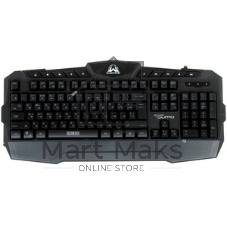 Комплект клавиатура+мышь Qumo Wartime проводной, USB, 3200 DPI, чёрный