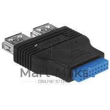 Переходник с материнской платы Espada Ei20U32, 20pin female на 2 порта USB 3.0 female (Ei20U32) (45366)
