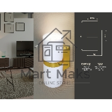 Настенный светильник FW242/2 WH/GD белый/золото GU10*2 max 12W 155*60*76